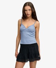 Athletic Essentials V-Neck Waffle Cami Top