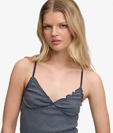 Athletic Essentials V-Neck Waffle Cami Top Image 4