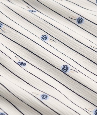 Abito Midi a Maniche Corte con Bottoni e Stampa Image 6