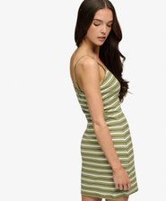 Stripe Ribbed Jersey Mini Dress