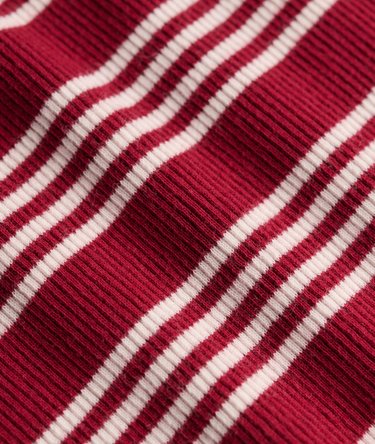 Gestreepte Ribjersey Minijurk Image 7