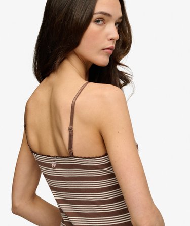 Stripe Ribbed Jersey Mini Dress Image 6