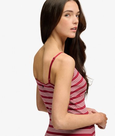 Stripe Ribbed Jersey Maxi Dress Image 6