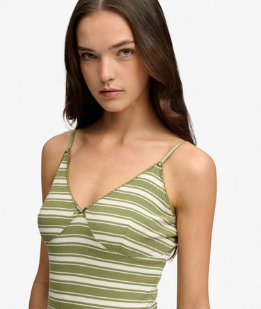 Stripe Ribbed Jersey Maxi Dress Image 4