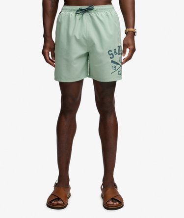 Printed Logo 16-Inch Swim Shorts Image 3