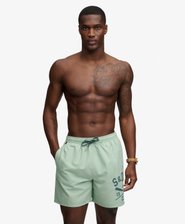 Printed Logo 16-Inch Swim Shorts