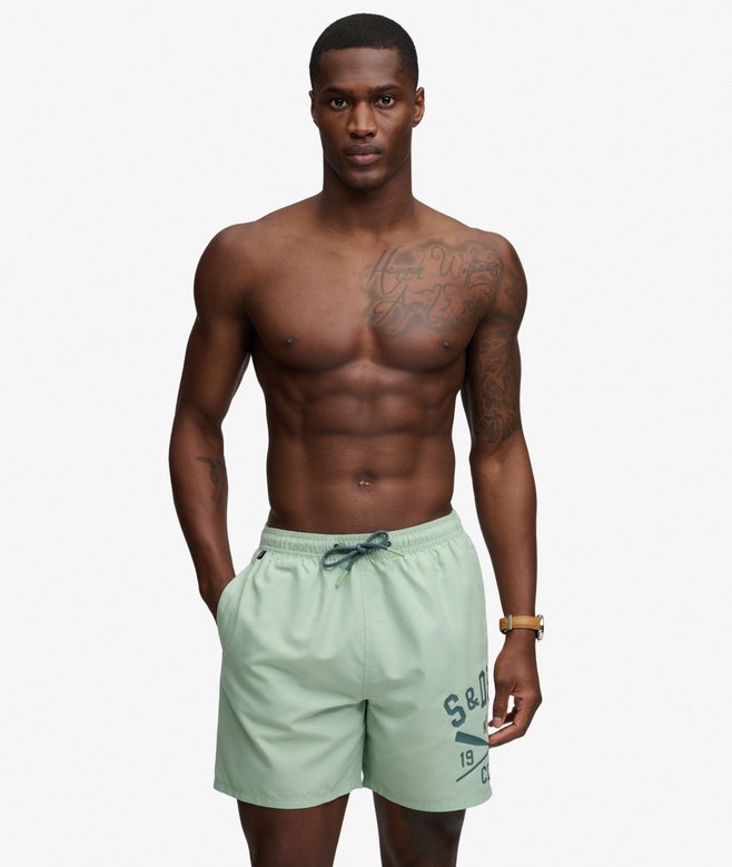 Printed Logo 16-Inch Swim Shorts (1) 5 out of 5 stars, 1 reviews More Colours Available Price £24.49 Price reduced from £34.99 to You Save 30%