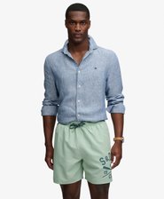 Printed Logo 16-Inch Swim Shorts