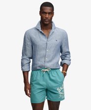 Printed Logo 16-Inch Swim Shorts
