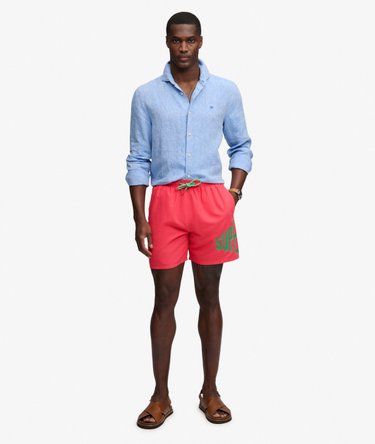 Printed Logo 16-Inch Swim Shorts Image 6