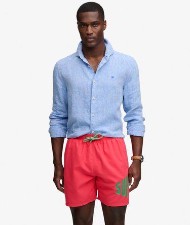 Printed Logo 16-Inch Swim Shorts Image 2