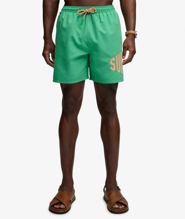 Printed Logo 16-Inch Swim Shorts Image 3