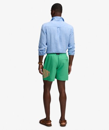 Printed Logo 16-Inch Swim Shorts Image 7