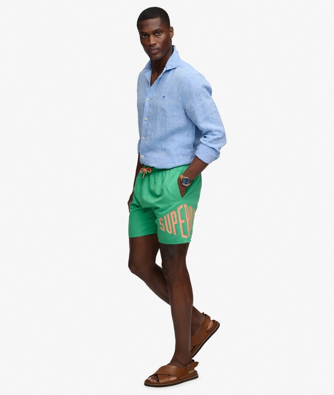 Printed Logo 16-Inch Swim Shorts More Colours Available Price £24.49 Price reduced from £34.99 to You Save 30%
