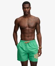 Printed Logo 16-Inch Swim Shorts