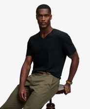 Classic Cotton Linen V-Neckline T-Shirt