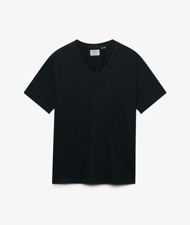 Classic Cotton Linen V-Neckline T-Shirt Image 7
