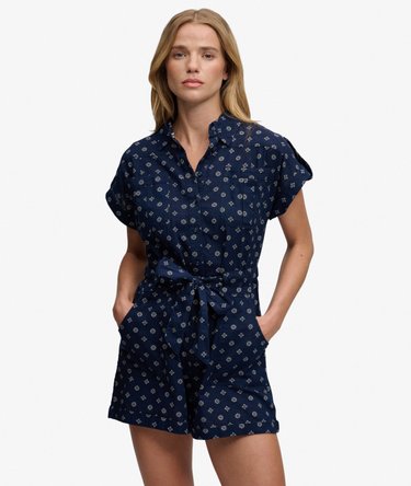 Belted Utility Playsuit Image 1