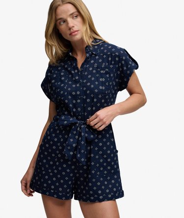 Belted Utility Playsuit Image 2