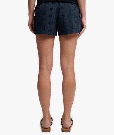Cotton Broderie Beach Shorts Image 4