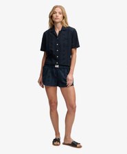 Cotton Broderie Beach Shorts