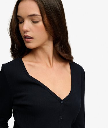 Athletic Essential Pointelle Cardigan Image 2