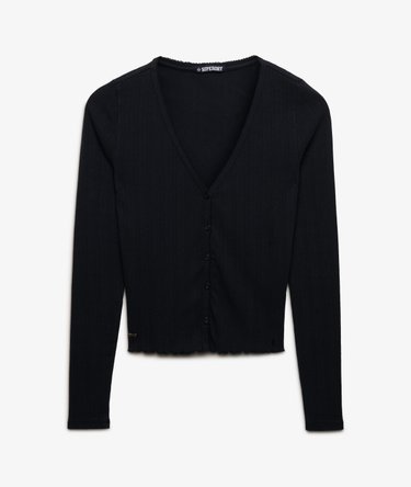 Athletic Essential Pointelle Cardigan Image 7