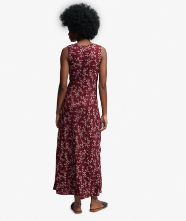 Robe Longue Imprim&eacute;e D&eacute;collet&eacute; en V Image 5