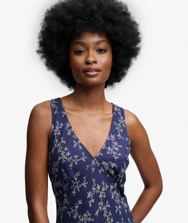 Printed Sweetheart Maxi Dress Image 3