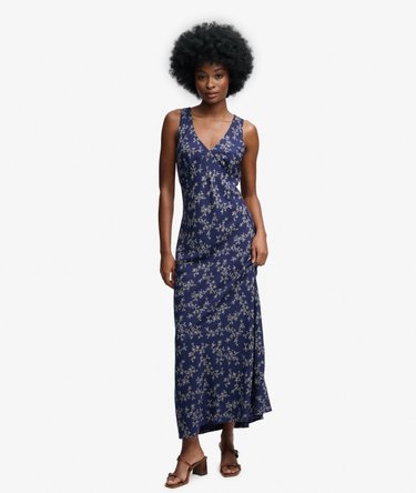 Printed Sweetheart Maxi Dress Image 1