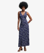 Printed Sweetheart Maxi Dress