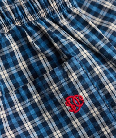 Mini Check Cotton Shorts Image 7