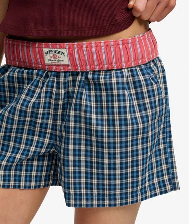 Mini Check Cotton Shorts Image 2