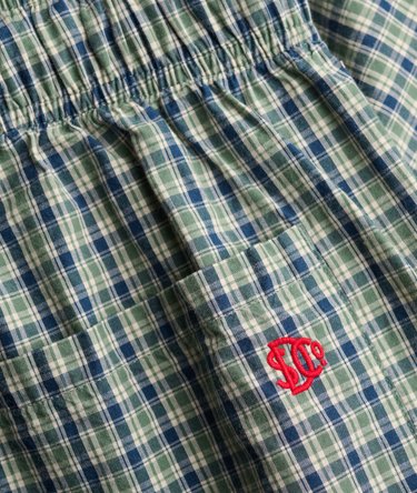 Mini Check Cotton Shorts Image 7