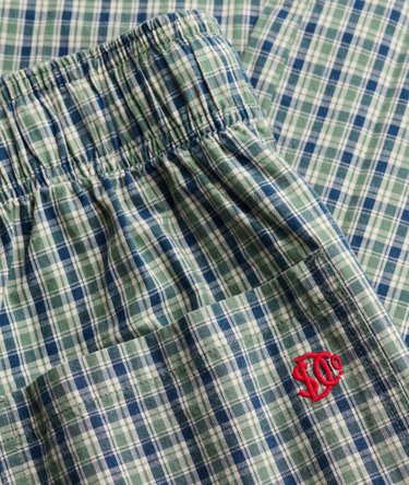 Mini Check Cotton Trousers Image 7