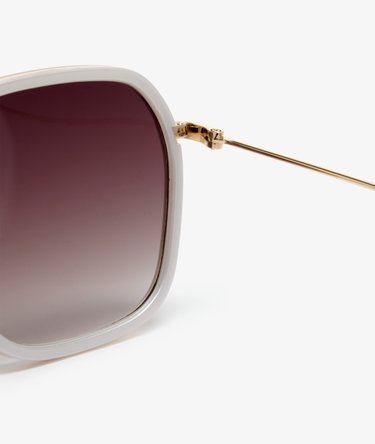 Framed Metal Square Sunglasses Image 5