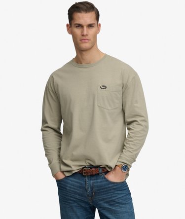 T-shirt &agrave; manches longues avec poche Image 1
