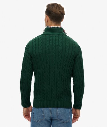 Pull Preppy Cotton Cable Half Zip coupe ajust&eacute;e Image 5