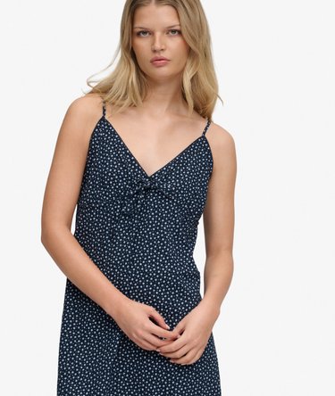 Textured Woven Cami Dress Image 2