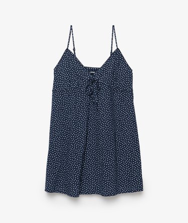 Textured Woven Cami Dress Image 8