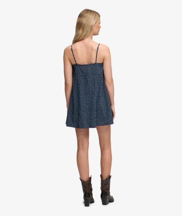 Textured Woven Cami Dress Image 6