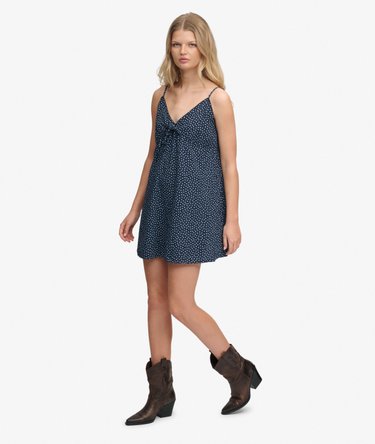 Textured Woven Cami Dress Image 5
