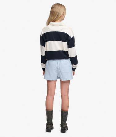 Cotton Elastic Check Shorts Image 6