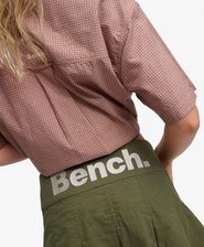 Bench Logo Pleated Peached Mini Skirt