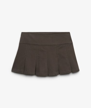 Bench Logo Pleated Twill Mini Skirt Image 6