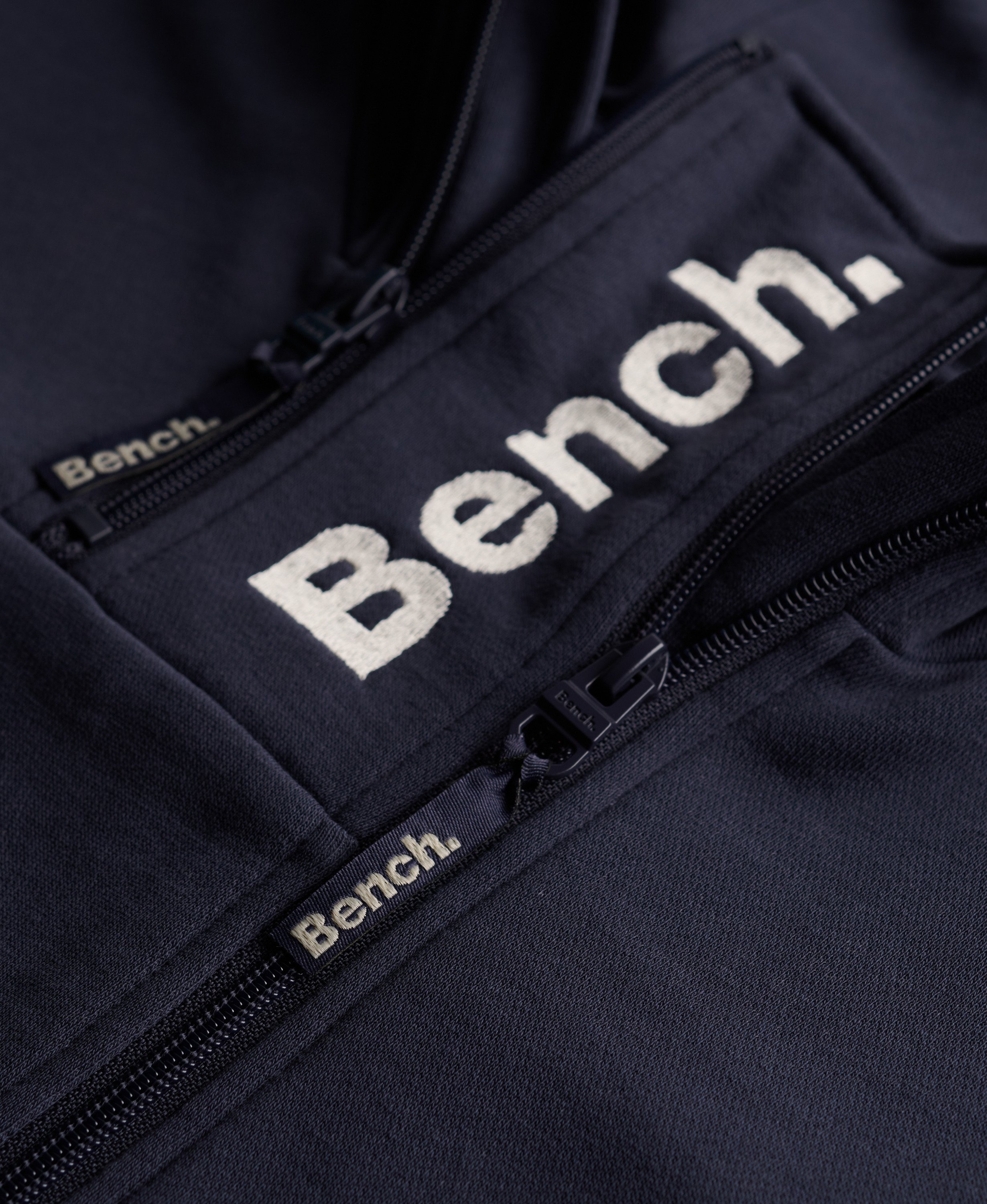 womens Bench Double Zip Hoodie in CRT Navy | Superdry UK