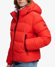 Hooded Sports Puffer Jacket