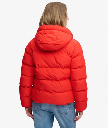 Hooded Sports Puffer Jacket Image 6