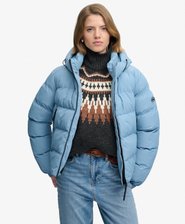Hooded Sports Puffer Jacket