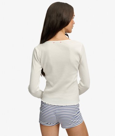 Essential Button Long Sleeve Top Image 5